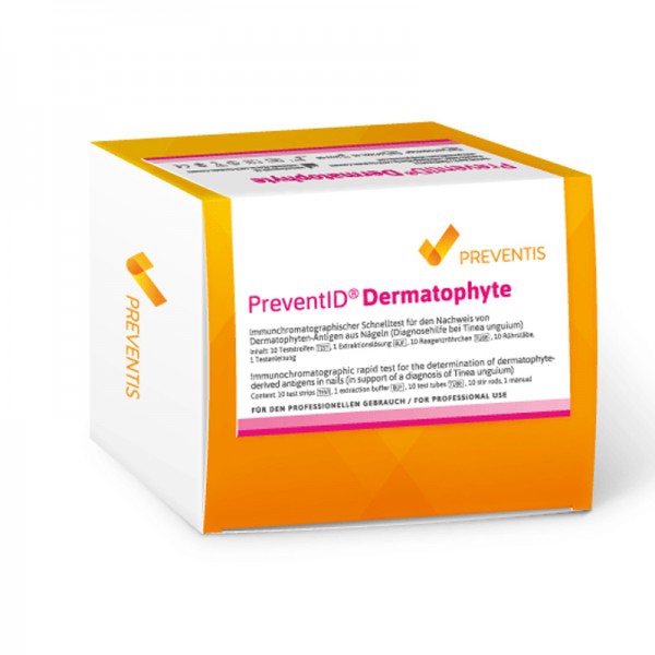 Preventid Dermatophyte: First rapid test for the detection of Dermatophyte Fungi (10 test strips) Preventid Dermatophyte: First rapid test for the detection of Dermatophyte Fungi (10 test strips)